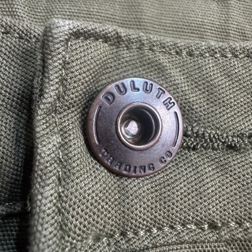 Duluth Trading Co Womens Size 8 Work Utility Pants Olive Green‎ Cotton Blend - Picture 5 of 9